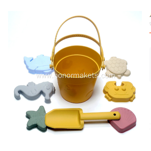 Silicone Beach Toy Bucket Set